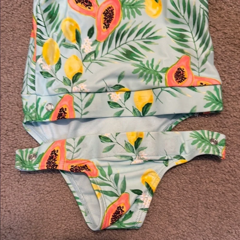 Wowease Magnetic One Piece Swimwear with Tank Straps